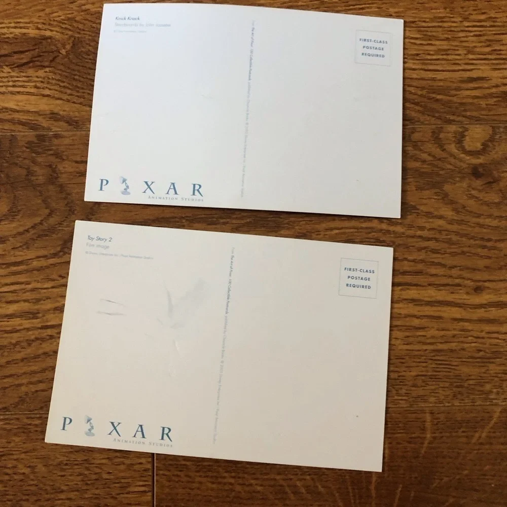Disney Pixar: Post Card set of 2